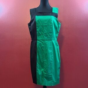 Calvin Klein Green and Black Mini Dress